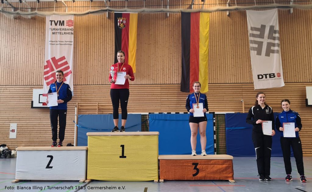 Double Under Cup: Platz 2 - Ronja Höfers, Platz 3 - Fabienne Metzger, Platz 4 - Sarah Höfers
