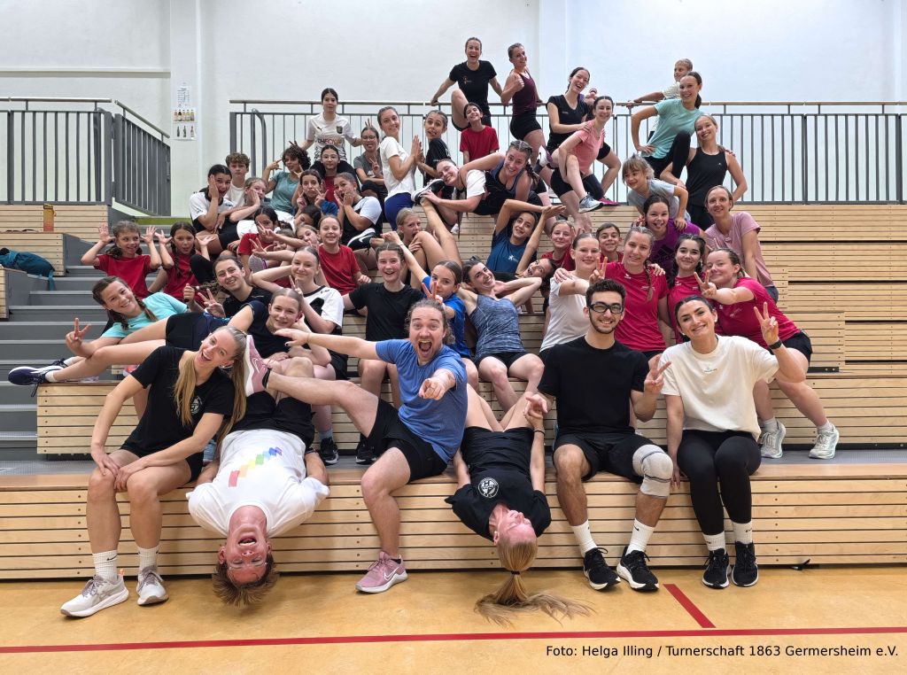 Spaßbild vom Trainingswochenende 2025 (Teilnehmer und Betreuer)