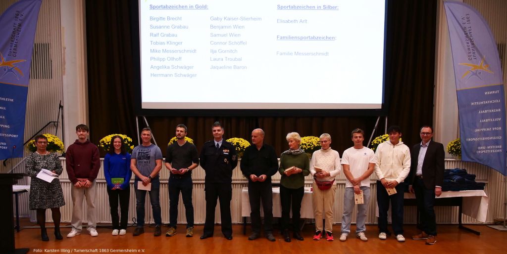 Verleihung der Sportabzeichen