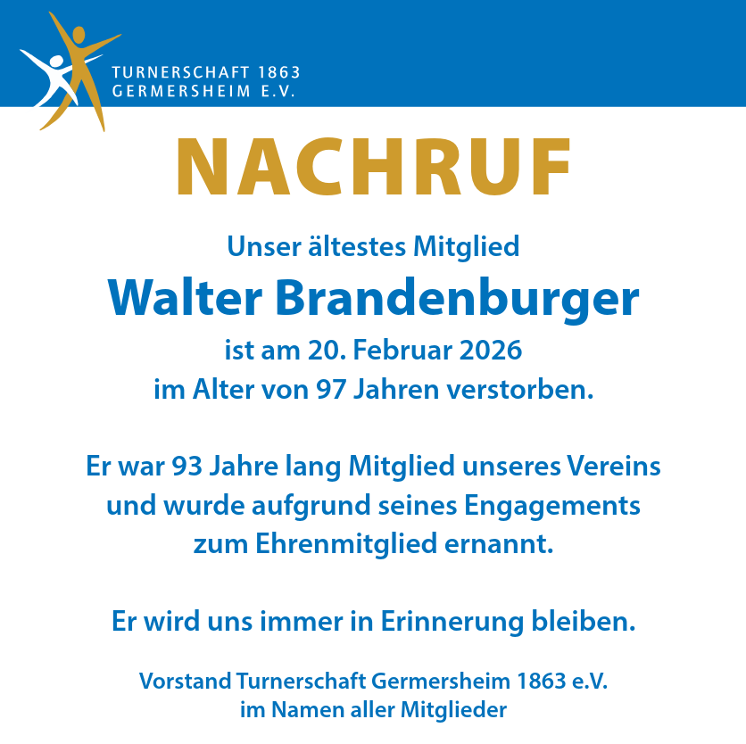 Nachruf Walter Brandenburger