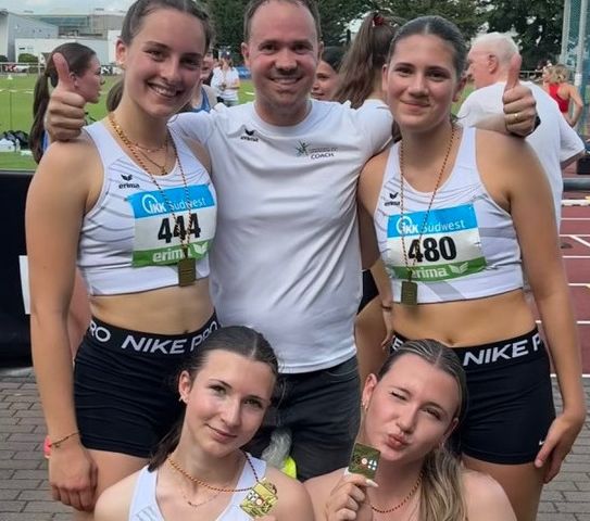 Die erfolgreiche 4x100-Meter-Staffel