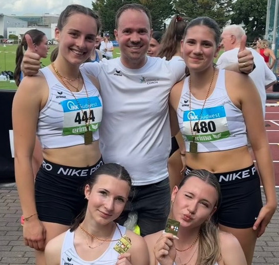 Die erfolgreiche 4x100-Meter-Staffel