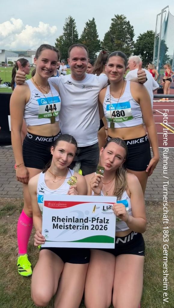 Die erfolgreiche 4x100-Meter-Staffel