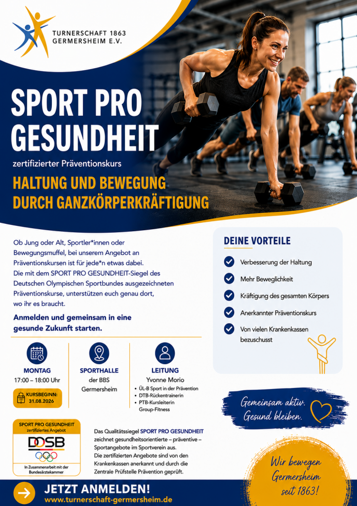 Sport Pro Gesundheit Kurs Flyer