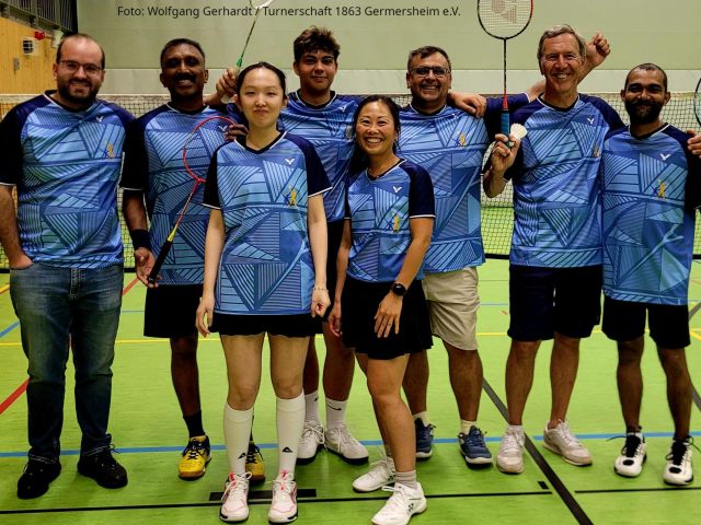 Die erste Badmintonmannschaft der Turnerschaft